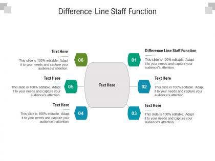 Difference line staff function ppt powerpoint presentation layouts graphic images cpb
