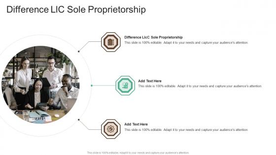 Difference Llc Sole Proprietorship In Powerpoint And Google Slides Cpb