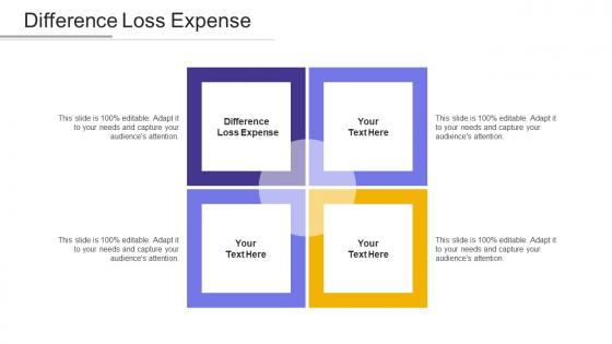 Difference loss expense ppt powerpoint presentation ideas graphics design cpb