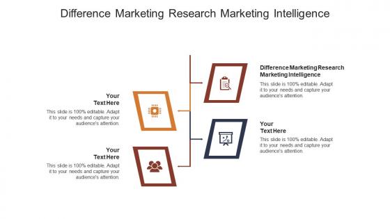 Difference marketing research marketing intelligence ppt powerpoint infographic cpb