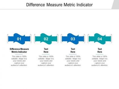 Difference measure metric indicator ppt powerpoint presentation outline portfolio cpb