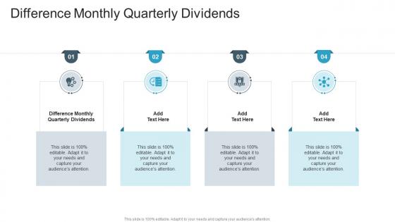 Difference Monthly Quarterly Dividends In Powerpoint And Google Slides Cpb