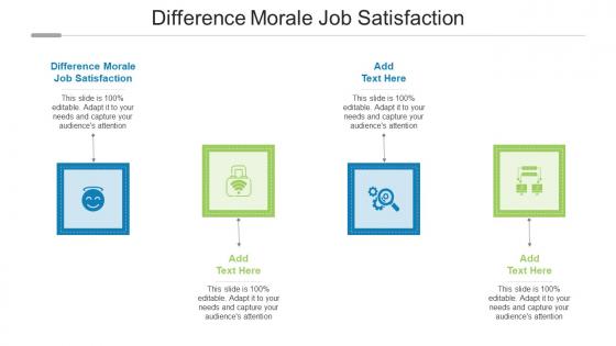 Difference Morale Job Satisfaction In Powerpoint And Google Slides Cpb