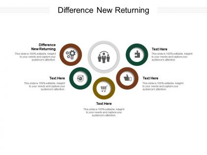 Difference new returning ppt powerpoint presentation icon images cpb