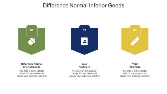 Difference normal inferior goods ppt powerpoint presentation ideas introduction cpb