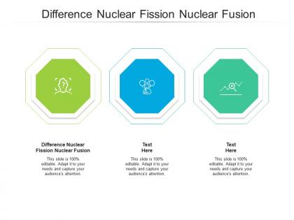 Difference nuclear fission nuclear fusion ppt powerpoint presentation pictures clipart images cpb