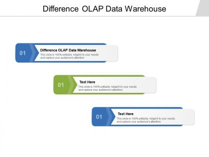 Difference olap data warehouse ppt powerpoint presentation summary themes cpb