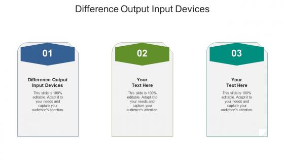 Difference output input devices ppt powerpoint presentation infographics brochure cpb