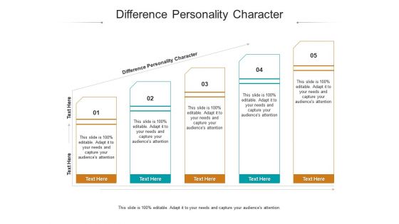 Difference personality character ppt powerpoint presentation styles master slide cpb