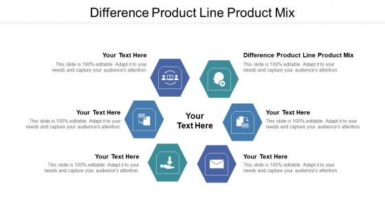 Difference Product Line Product Mix Ppt Powerpoint Presentation Icon Inspiration Cpb