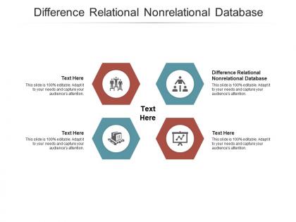 Difference relational nonrelational database ppt powerpoint presentation layouts outline cpb