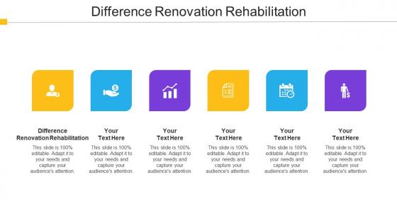 Difference Renovation Rehabilitation Ppt Powerpoint Presentation Inspiration Graphic Tips Cpb