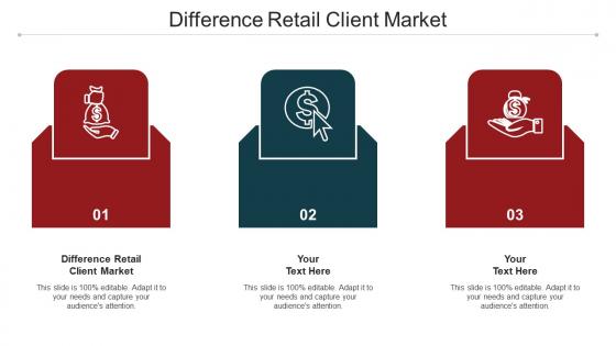 Difference Retail Client Market Ppt Powerpoint Presentation Infographic Template Cpb