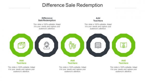 Difference Sale Redemption Ppt Powerpoint Presentation Summary Gridlines Cpb
