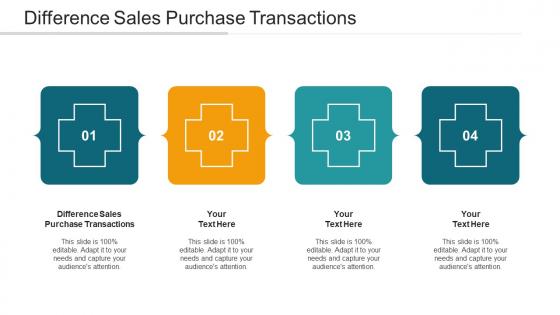 Difference Sales Purchase Transactions Ppt Powerpoint Presentation Model Cpb