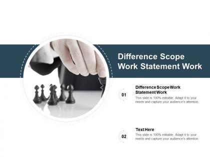 Difference scope work statement work ppt powerpoint presentation outline format ideas cpb