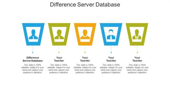 Difference server database ppt powerpoint presentation inspiration vector cpb