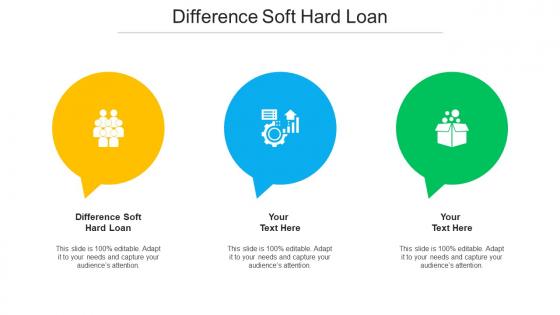 Difference Soft Hard Loan Ppt Powerpoint Presentation Infographic Template Template Cpb