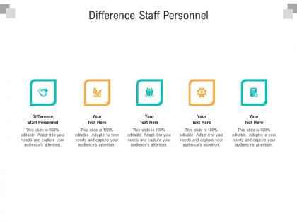 Difference staff personnel ppt powerpoint presentation inspiration templates cpb