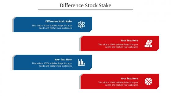 Difference Stock Stake Ppt Powerpoint Presentation Model Graphics Download Cpb