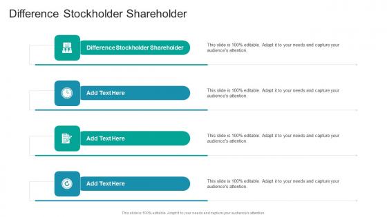 Difference Stockholder Shareholder In Powerpoint And Google Slides Cpb