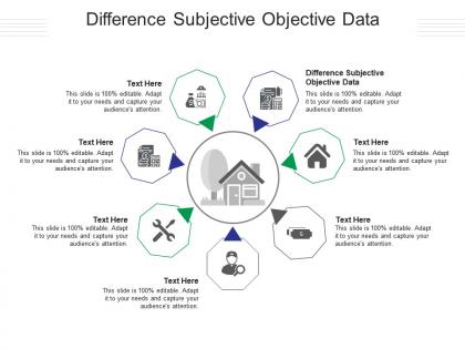 Difference subjective objective data ppt powerpoint presentation infographics graphics cpb