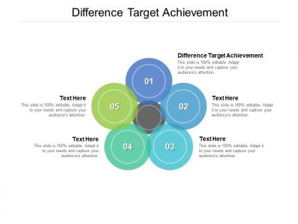Difference target achievement ppt powerpoint presentation rules cpb