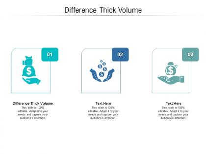 Difference thick volume ppt powerpoint presentation portfolio summary cpb