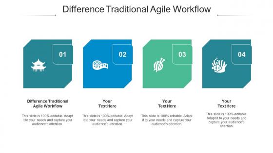 Difference Traditional Agile Workflow Ppt Powerpoint Presentation Portfolio Model Cpb