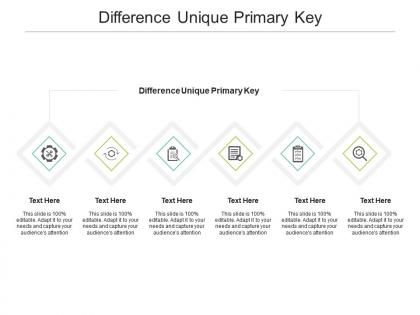 Difference unique primary key ppt powerpoint presentation summary example topics cpb