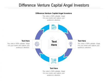 Difference venture capital angel investors ppt powerpoint presentation pictures themes cpb