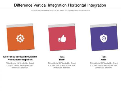 Difference vertical integration horizontal integration ppt powerpoint presentation portfolio ideas cpb