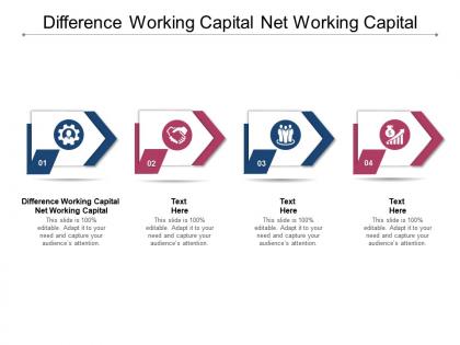 Difference working capital net working capital ppt powerpoint presentation visual aids pictures cpb