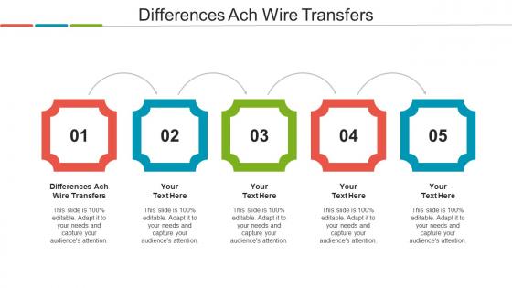 Differences Ach Wire Transfers Ppt Powerpoint Presentation Gallery Styles Cpb