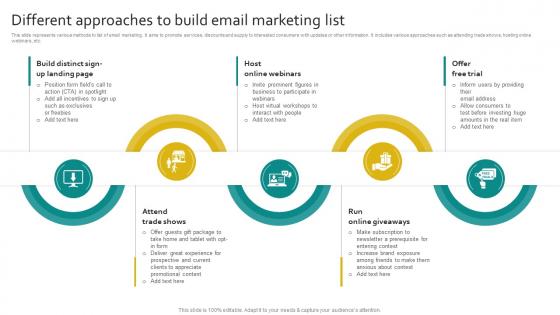 Different Approaches To Build Email Marketing List