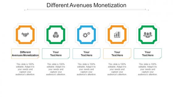 Different avenues monetization ppt powerpoint presentation file designs download cpb