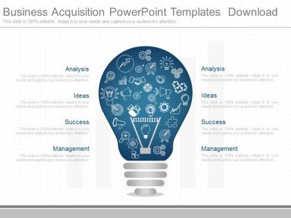 Different business acquisition powerpoint templates download