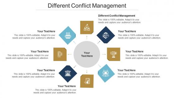 Different Conflict Management Ppt Powerpoint Presentation Model Gridlines Cpb