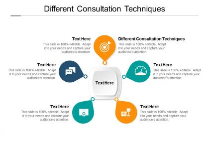 Different consultation techniques ppt powerpoint presentation infographic template design ideas cpb