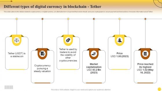 Different Currency In Blockchain Tether Comprehensive Cryptocurrency Investments Fin SS