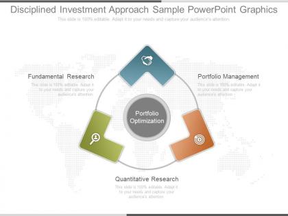 Different disciplined investment approach sample powerpoint graphics