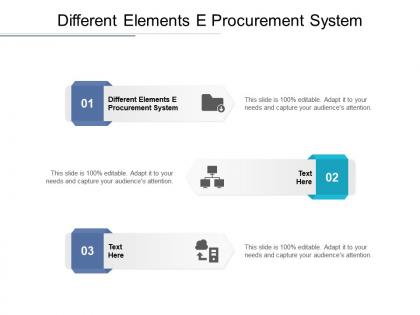 Different elements e procurement system ppt powerpoint presentation infographic template cpb