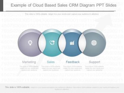 Different example of cloud based sales crm diagram ppt slides
