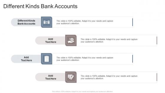 Different Kinds Bank Accounts In Powerpoint And Google Slides Cpb