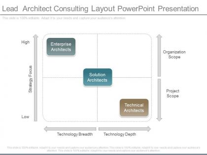 Different lead architect consulting layout powerpoint presentation