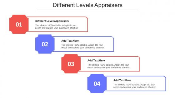 Different Levels Appraisers Ppt Powerpoint Presentation Layouts Examples Cpb