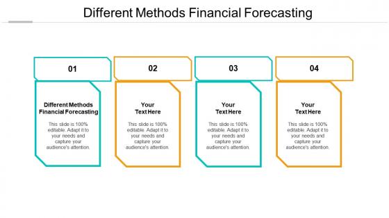 Different methods financial forecasting ppt powerpoint presentation infographic cpb