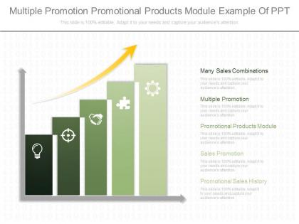 Different multiple promotion promotional products module example of ppt