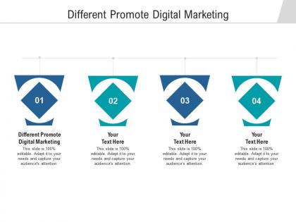 Different promote digital marketing ppt powerpoint presentation inspiration example cpb