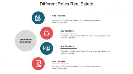 Different Roles Real Estate Ppt Powerpoint Presentation Layouts Styles Cpb